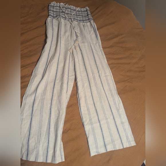 Madewell Smocked Cami Cotton-Linen Blend Jumpsuit - Picture 5 of 9